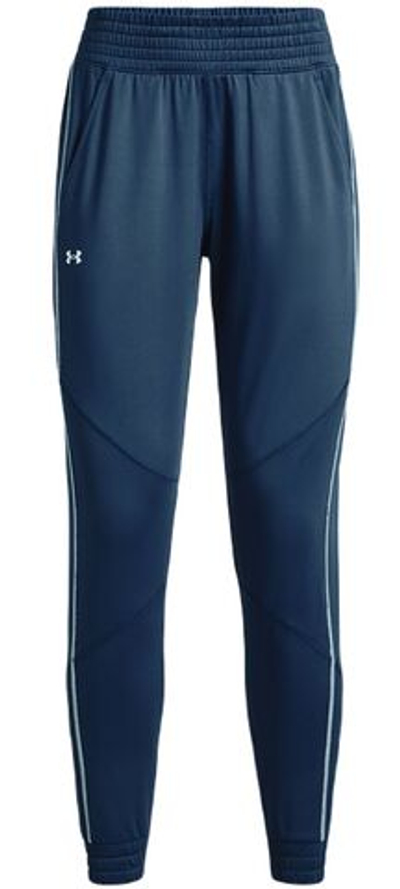 Женские теннисные брюки Under Armour Women's UA Train Cold Weather Pants - petrol blue/fuse teal