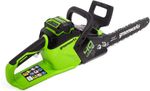 Аккумуляторная цепная пила Greenworks GD40CS15K2, 2005707UA,40v, 35 см, АКБ 2 А·ч и ЗУ