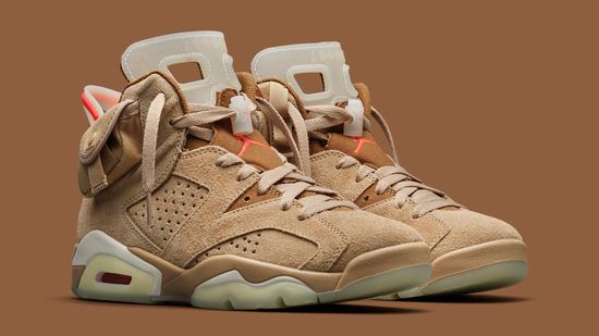 Кроссовки Nike Air Jordan 6 "Travis Scott - British Khaki"