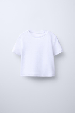 ZARA РУБАШКА ОКСФОРД И ФУТБОЛКА В РУБЧИК, СИНИЙ/БЕЛЫЙ