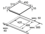 Варочная панель MAUNFELD AVCE4534SBK электрическая