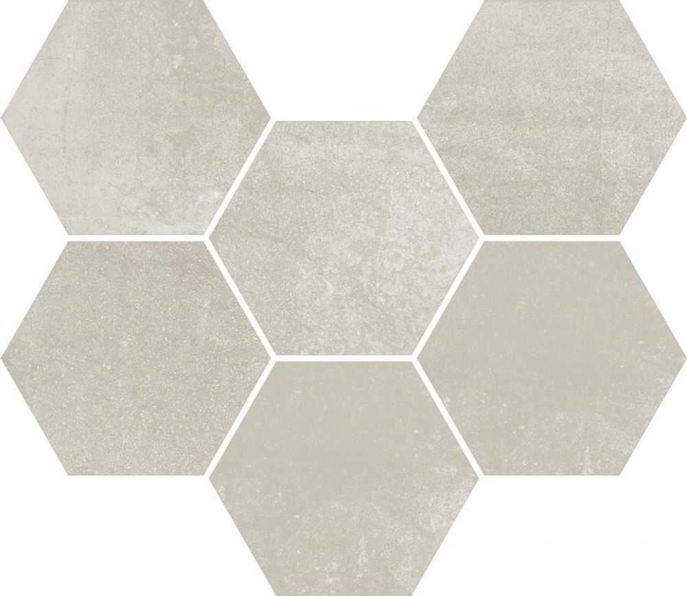 Мозаика Expo White Mosaico Hexagon 25x29