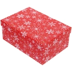 Коробка подарочная «Искристые снежинки» 23*16*9,5 см