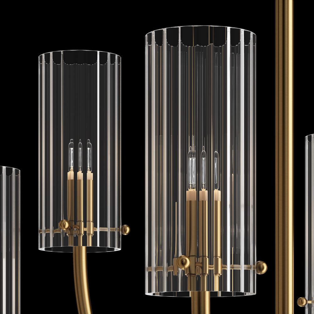 Люстра на штанге Maytoni Arco MOD223PL-06BS