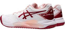 Женские Кроссовки теннисные Asics Gel-Challenger 13 Clay - white/cranberry