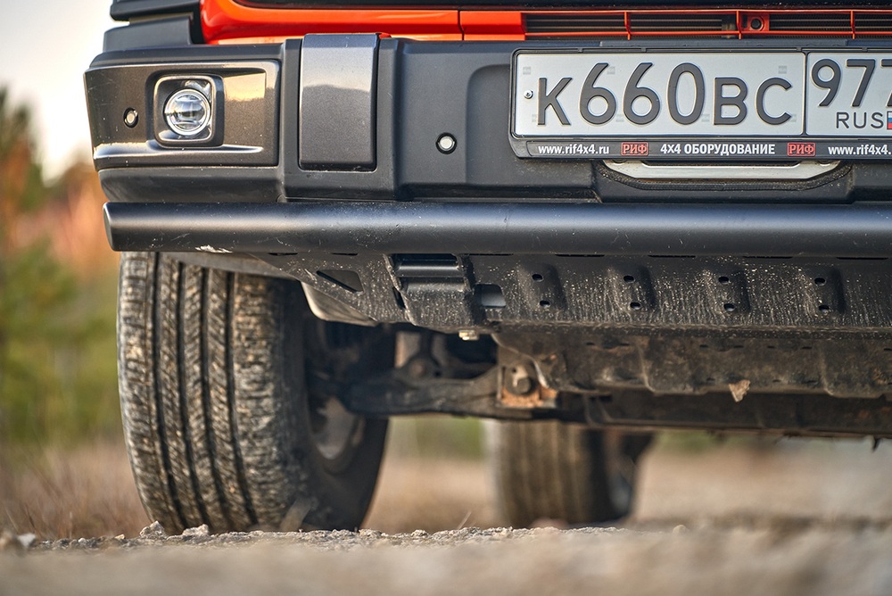 Бампер силовой передний/защита штатного бампера TANK 300 c защитой радиатора (устанав. только с площадкой под лебёдку RIFT30-30000) РИФ
