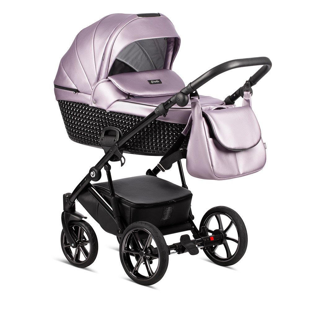 Коляска Tutis Viva Life Galaxy 3 в 1 Venus №172 (Розовая эко-кожа)