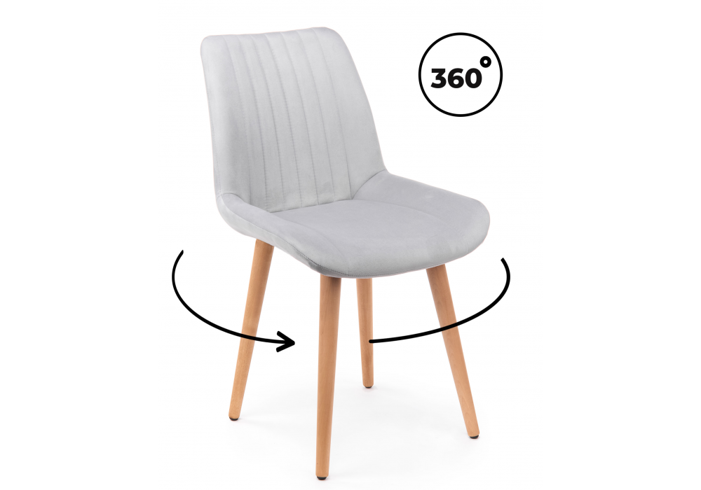 Стул деревянный Woodville Седа 360 светло-серый (zd 960), светлое дерево np