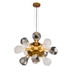 Люстра KR1197P-12 smoky/clear