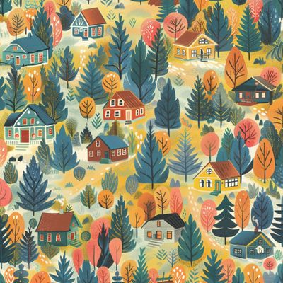 осень в деревне