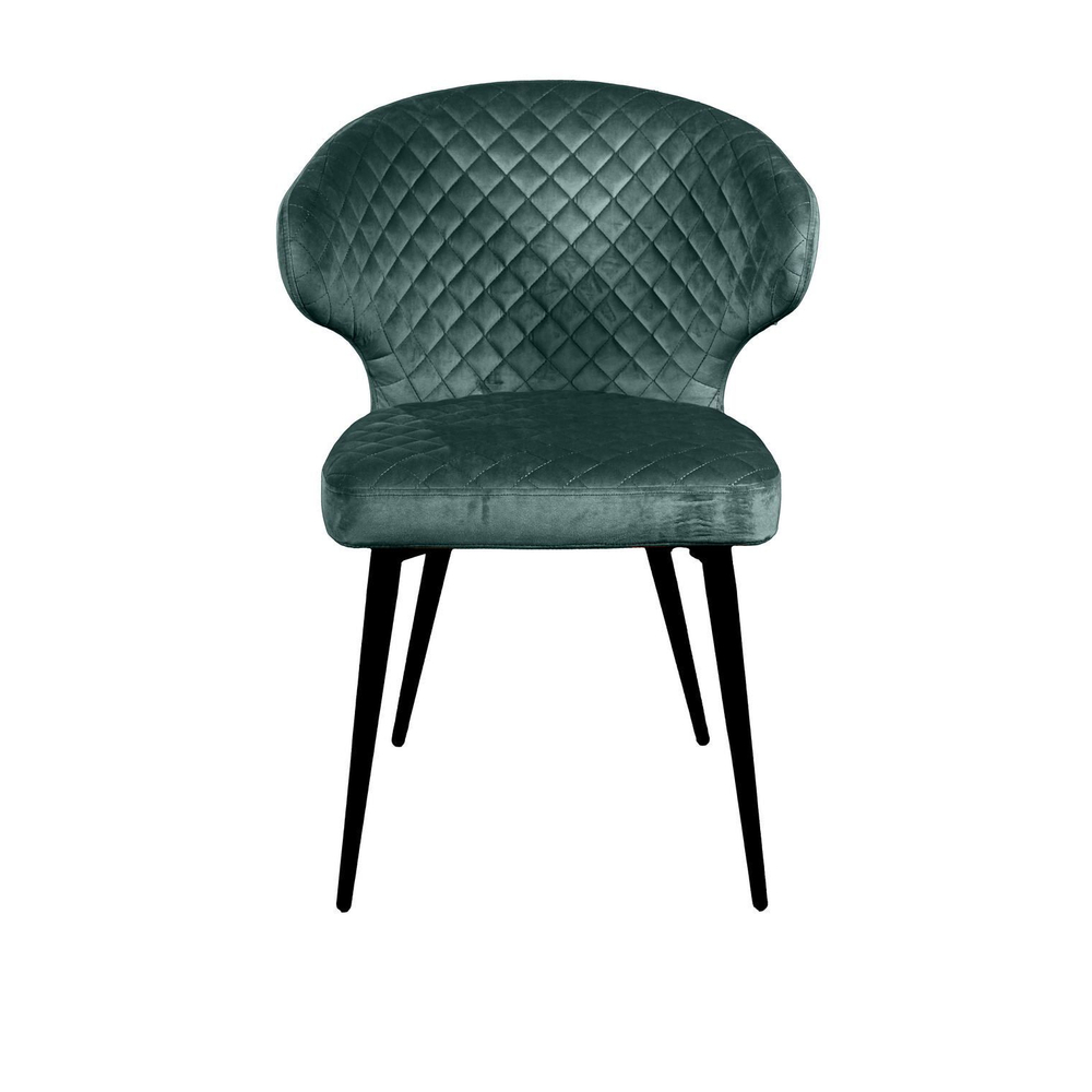Стул Richard ромб, бархат зелёный 19