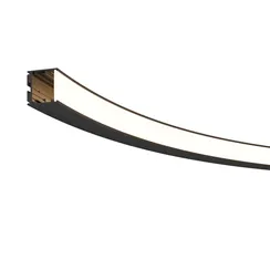 Радиусный профиль 35x35 D1500мм внутренний 1/4 круга черный Led Strip alm-3535r-b-in-90°-1.5m