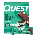Quest Nutrition, протеиновый батончик, мята и шоколадная крошка, 4 шт. по 60 г (2,12 унции)