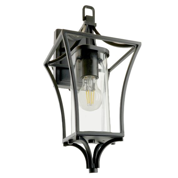 Светильник садово-парковый Feron PL731 на стену вниз 60W E27 230V, черный 51269