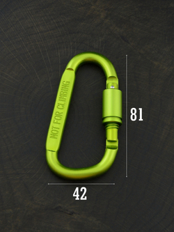 В АССОРТИМЕНТЕ - 3 карабина вспомогательных до 50 кг алюминий 81х42 мм