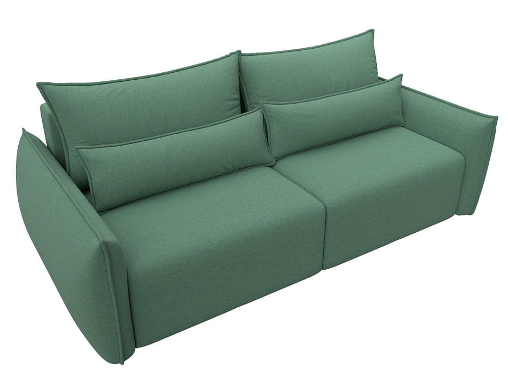 Диван прямой Лига-051 НПБ РОГОЖКА Амур 11 зеленый