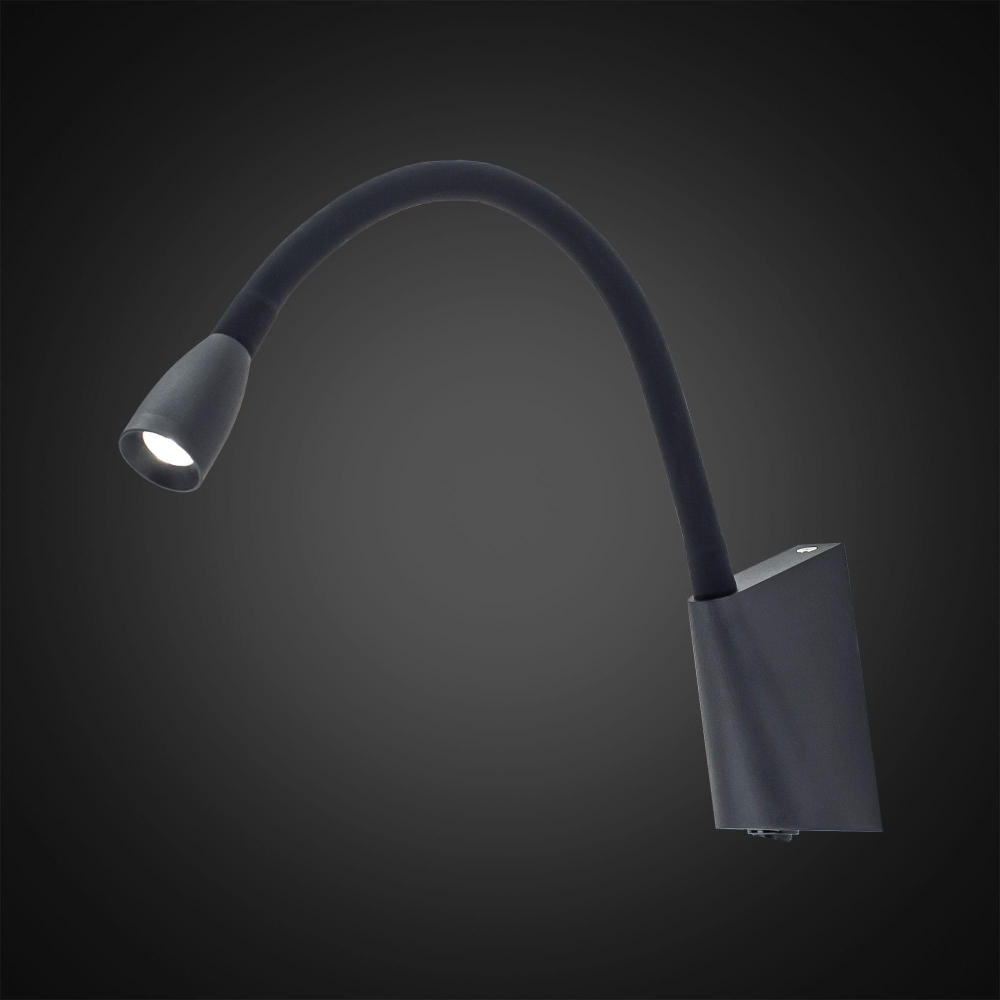 Citilux Декарт CL704341 LED Бра гибкое с выключателем Чёрное