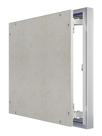 Люк ревизионный D Ceramo Optimum 500х500 скрыт.монтаж петля алюминий EVECS