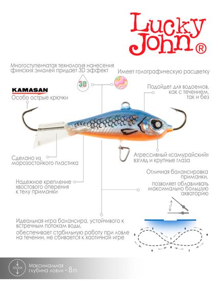 Балансир Lucky John BALTIC 4 40мм/45H
