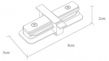 Коннектор прямой для трекового шинопровода A130133 белый Track Accessories Arte Lamp