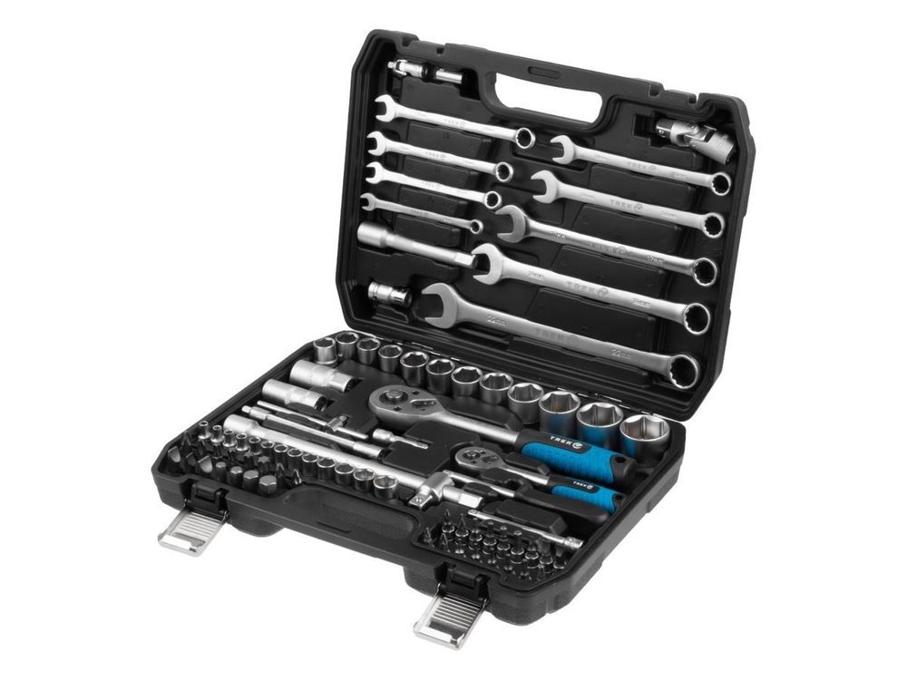 Набор головок и ключей 82 предмета TREK (1/4", 1/2", 6 граней )