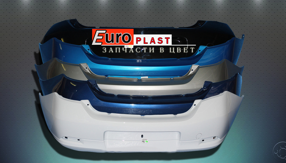 Задний бампер в цвет Renault Sandero 2013-2018