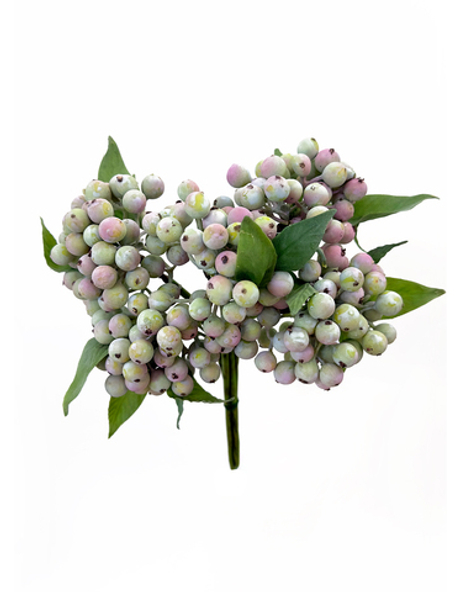Большая гроздь ягод (пучок из 5 штук) - Зелено-голубой с розовым