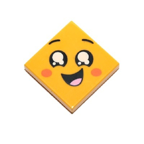 Плитка 2 x 2 с изображением лица, улыбающегося 3068pb1199