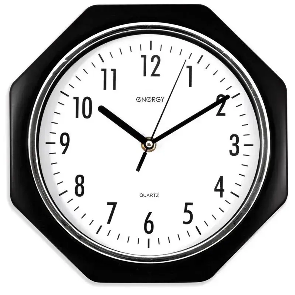 Часы настенные кварцевые ENERGY модель ЕС-06 восьмиугольные