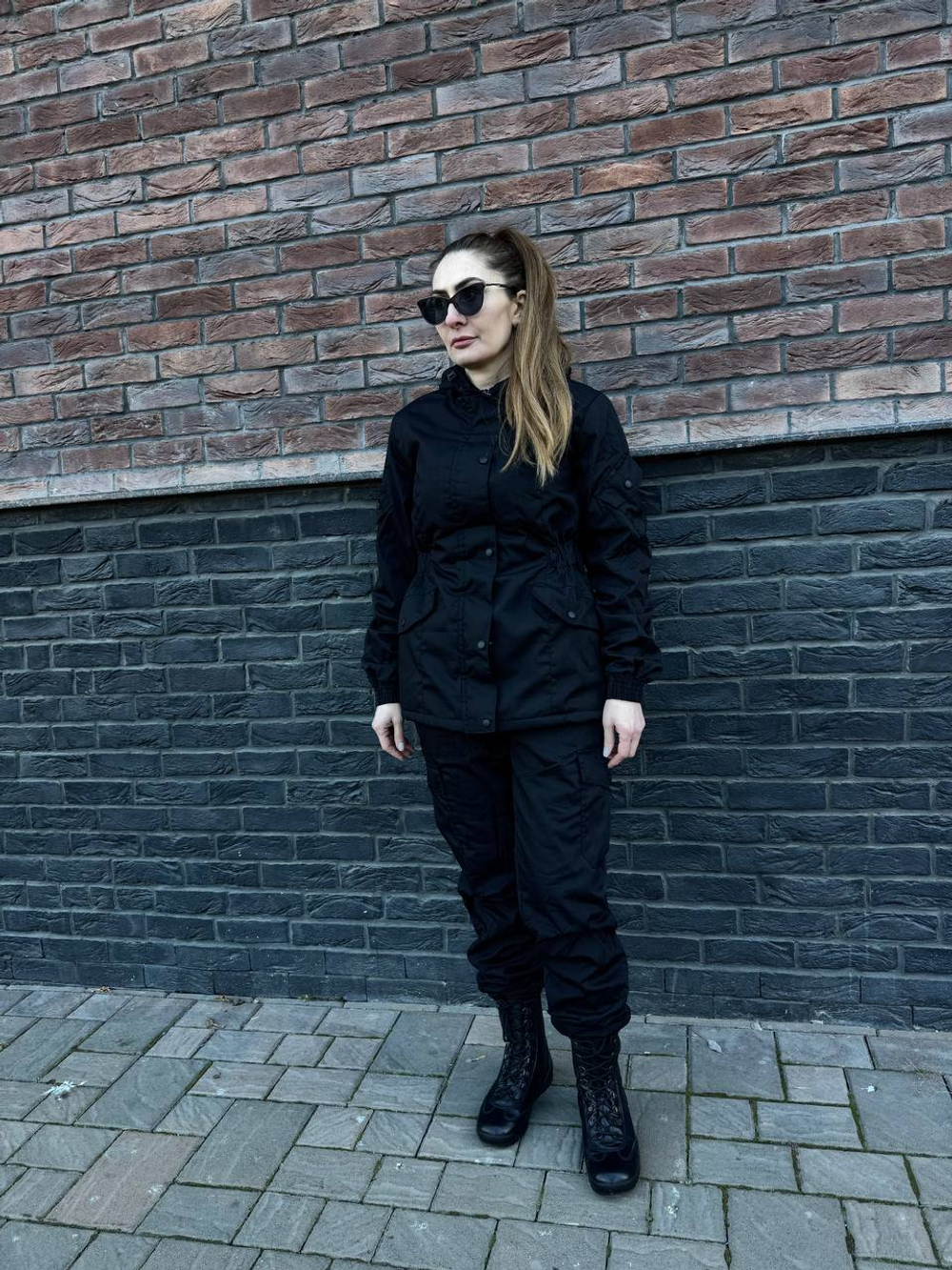 Женская горка Валькирия флис / осень-зима / чёрный