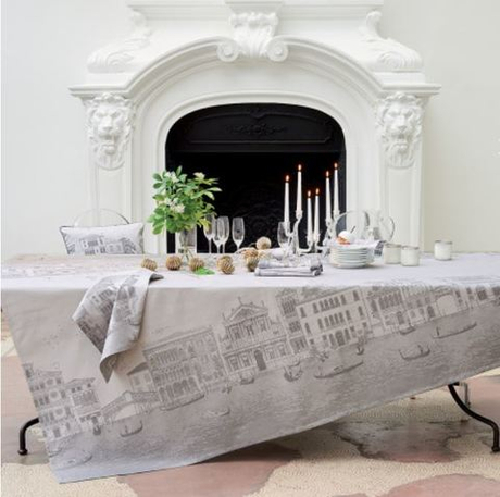 Скатерть 174x254 Garnier-Thiebaut Veneziano Sfumato