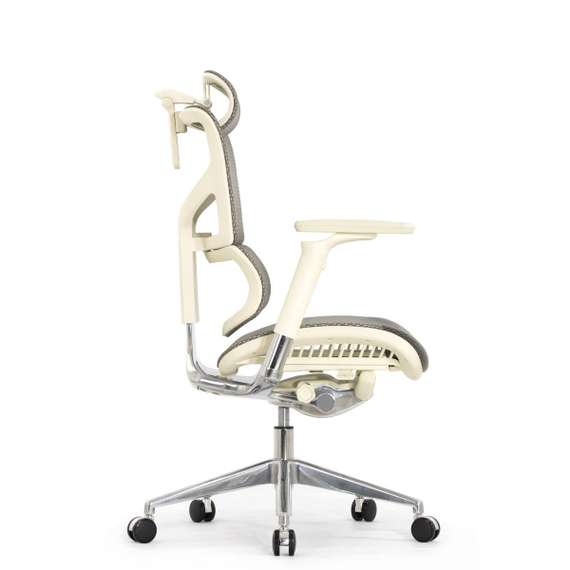 Кресло EXPERT 2 SAIL HSAM 01-G (подлокотник 6D(360), подголовник 5D,сетка серая / каркас светлый)