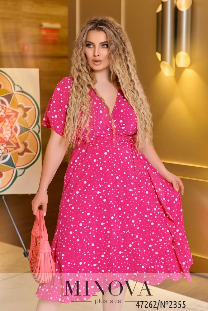 Платье 2355-малиновый Minova