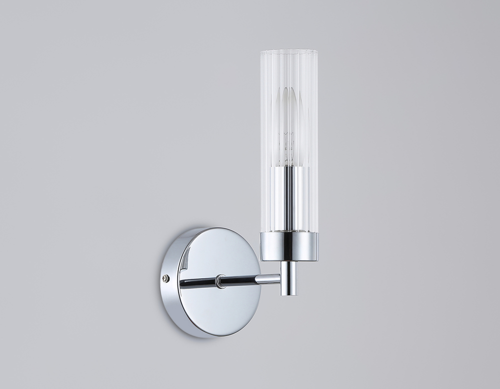 Светильник настенный LH55154 CH/CL хром/прозрачный E14 max 40W 155*100*245