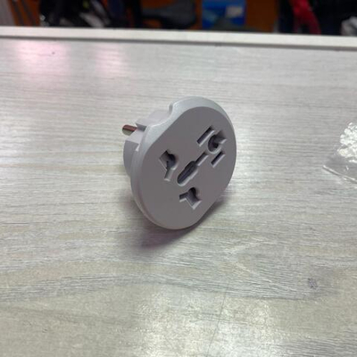 Сетевой адаптер с CN/US/UK вилки на евровилку Белый