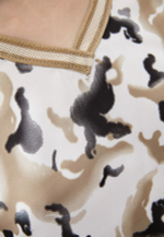 Футболка жен. AERONAUTICA 1882 бежевый с белым милитари