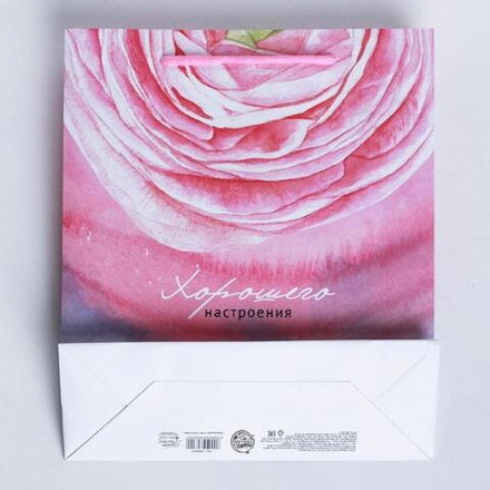 Пакет подарочный ламинированный вертикальный, упаковка, «Хорошего настроения», S 12 х 15 х 5.5 см