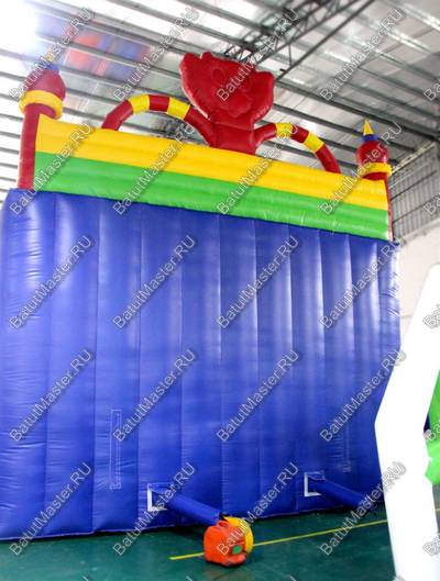 Детский надувной батут-горка "Dragons", размер 14*7*8 м