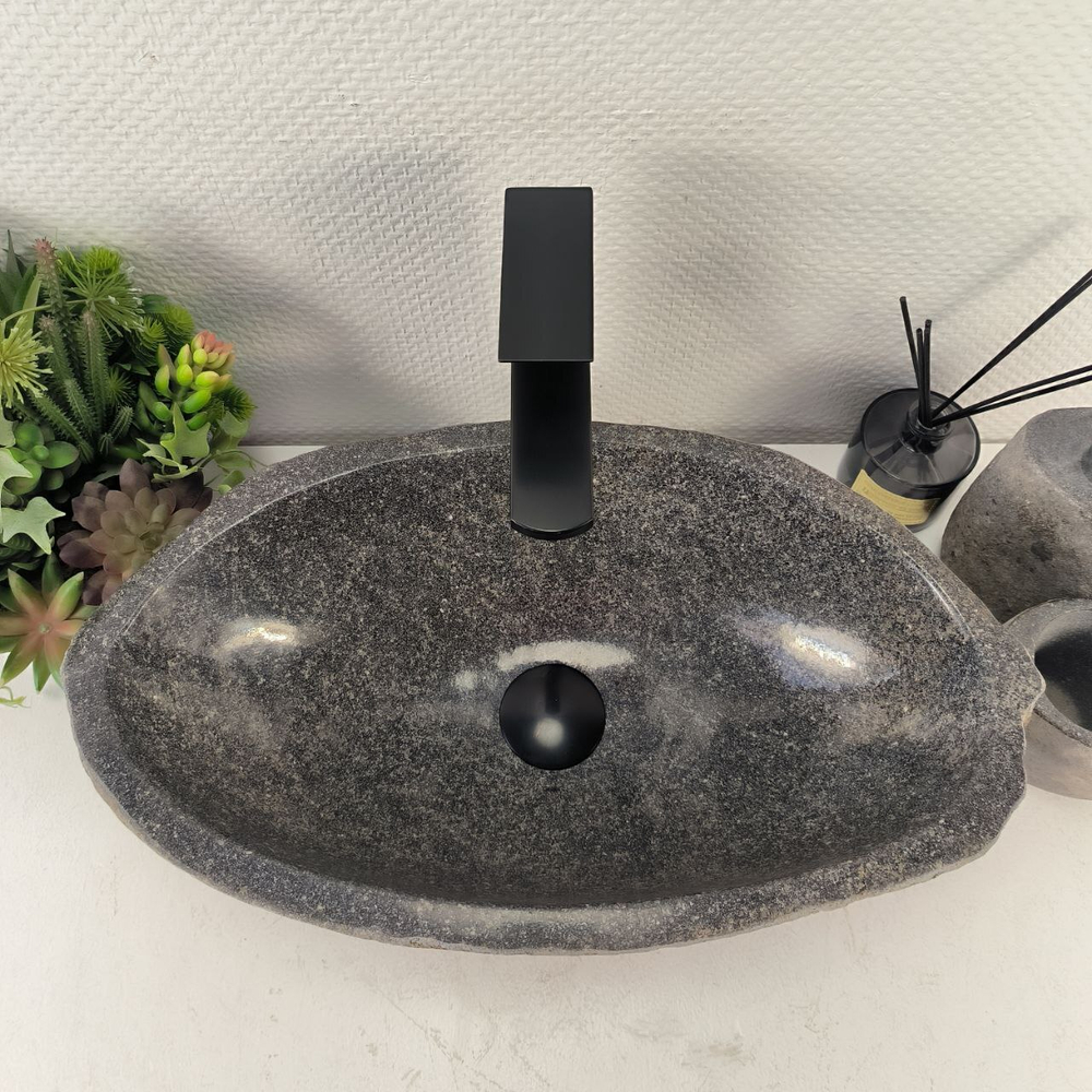 Раковина из речного камня RS-65498 51*29*15 0856
