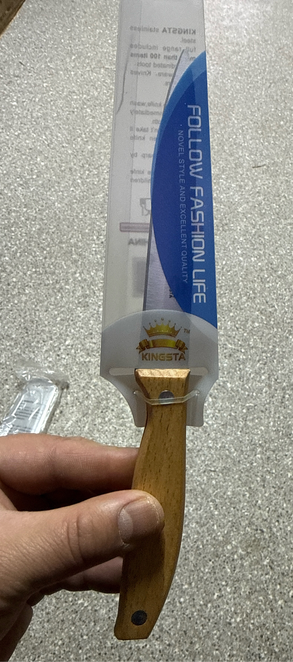 Нож деревянная ручка Kingsta ( как С2)