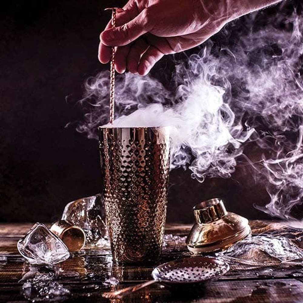 Ложка барная «Пробар» с мадлером;сталь нерж.;,L=25,B=3см;золотой (Цвет: золотистый)