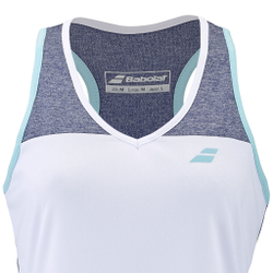 Женская теннисная майка Babolat Play Tank Top Women - White, Blue