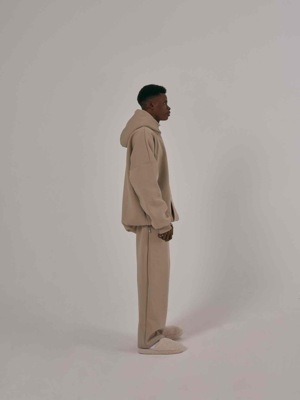 Худи One Two Multicolor С Начесом просто серо-коричневый