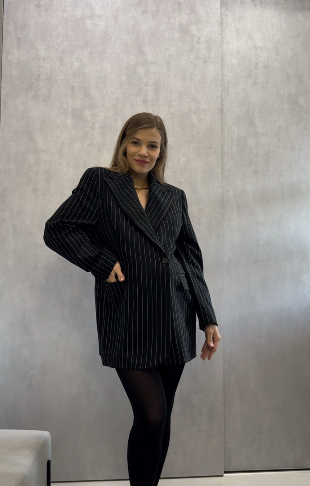 Пиджак в полоску