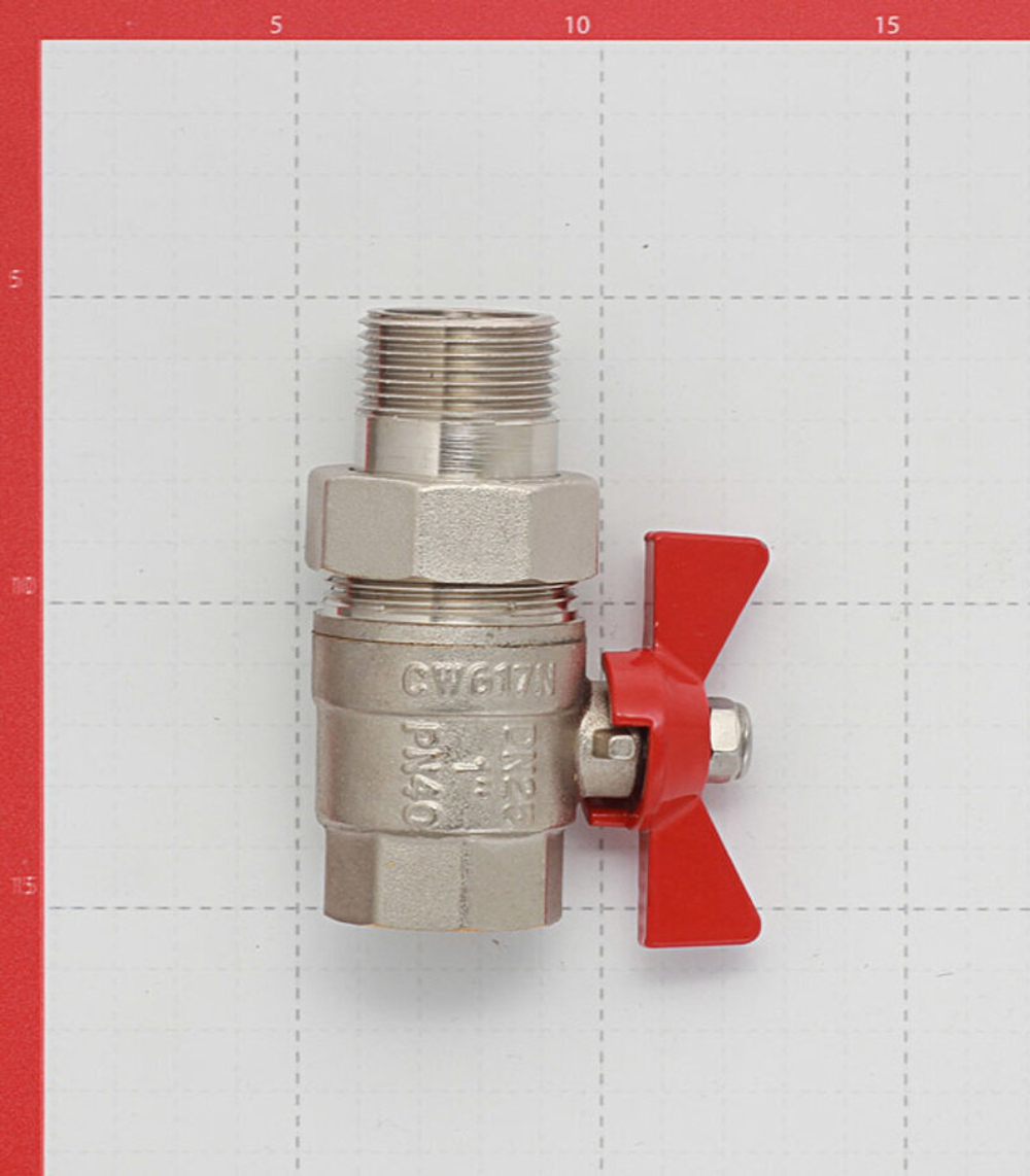 Кран шаровый VALTEC Base VT.227.N с накидной гайкой Ду 25 (1")