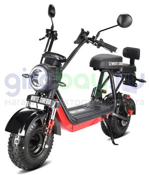 Электроскутер WHITE SIBERIA MINI R 1200w 2.0 - Черный фото 25 фото №27