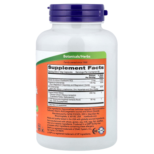 NOW Foods, TestoJack 100™, 120 растительных капсул