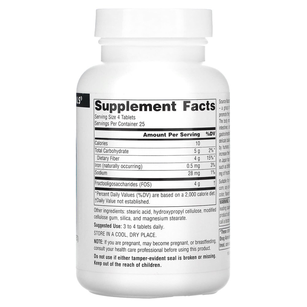 Source Naturals, ФОС (фруктоолигосахариды), 100 таблеток