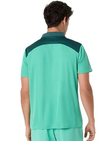 Мужское теннисное поло Asics Court - aurora green