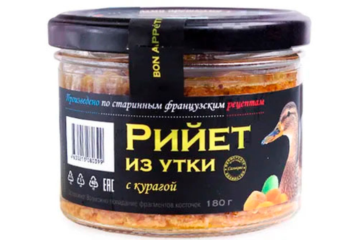Рийет из утки с черносливом "Ферма Сальково", 180г